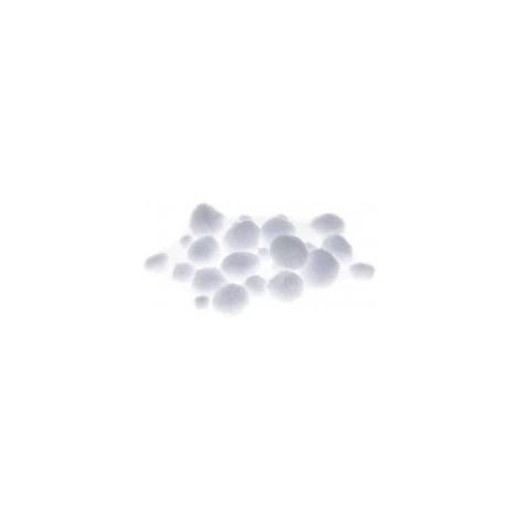 Pompony kreatywne Brewis Białe, 24szt - 2